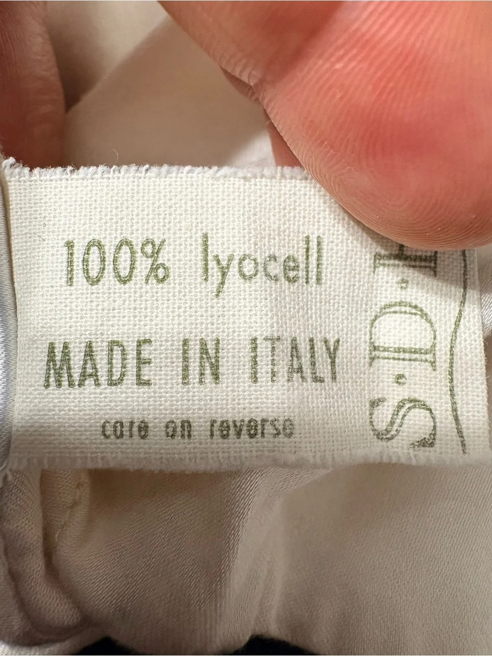 Legna SDH Ivory Satin Feel Lyocell King Size Single Pillow Case Made in Italy